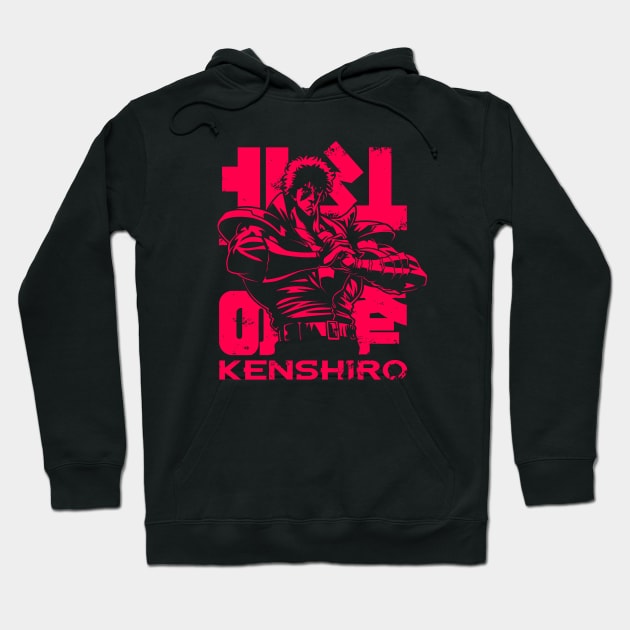 166 Kenshiro Red Hoodie by Yexart